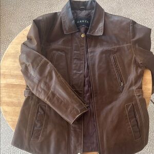 Leather suede jacket cruze